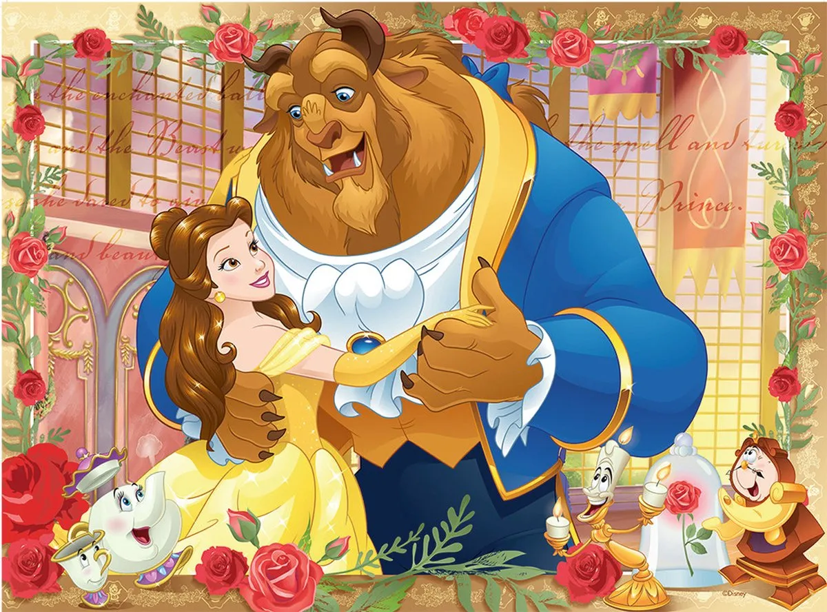 Ravensburger Disney Princess Belle & Beast Puzzel 100 Stuks - Multicolor