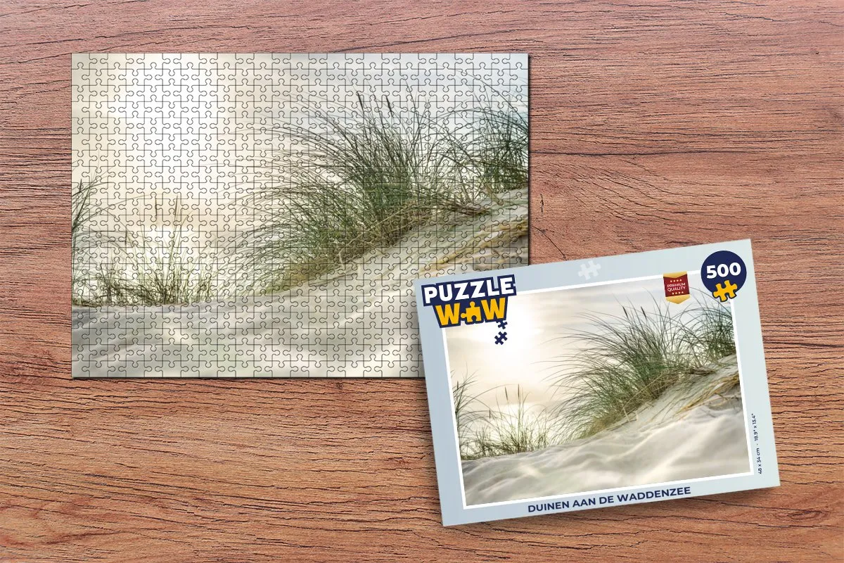 PuzzleWow Legpuzzel Duinen aan de Waddenzee 500 Stuks - Multicolor