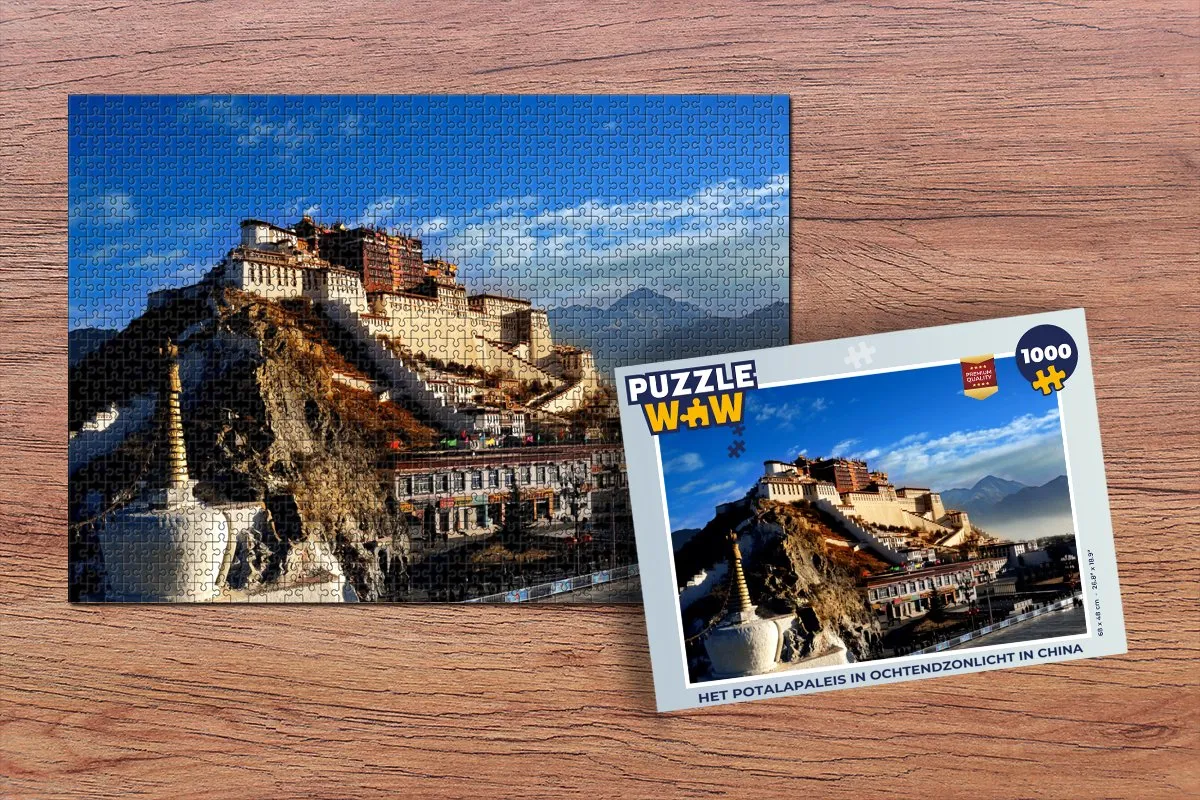 PuzzleWow Het Potalapaleis Legpuzzel 1000 Stuks - Multicolor
