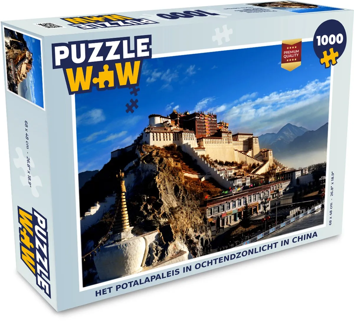 PuzzleWow Het Potalapaleis Legpuzzel 1000 Stuks - Multicolor