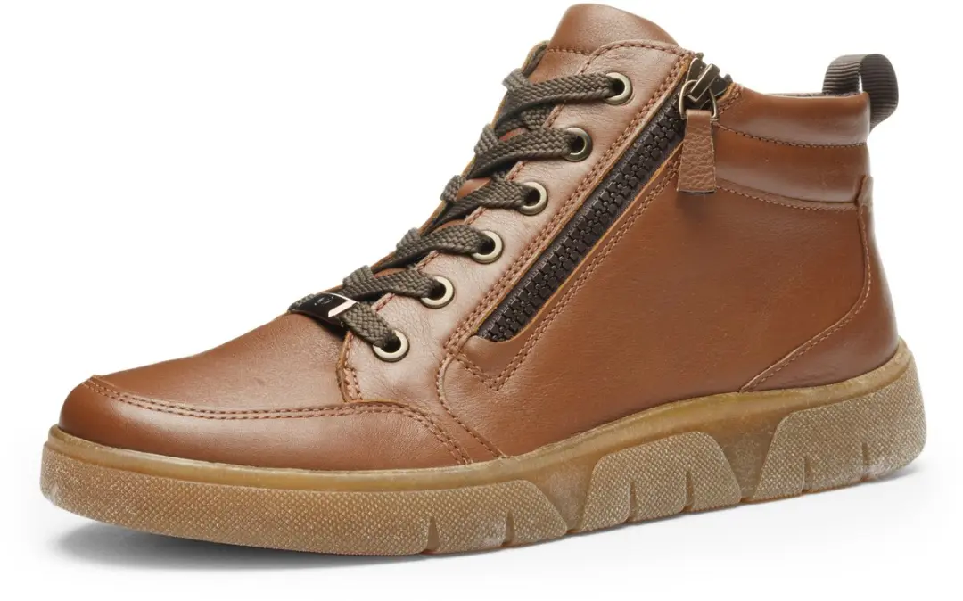 ara Hightop sneaker Rom-Sport cognac