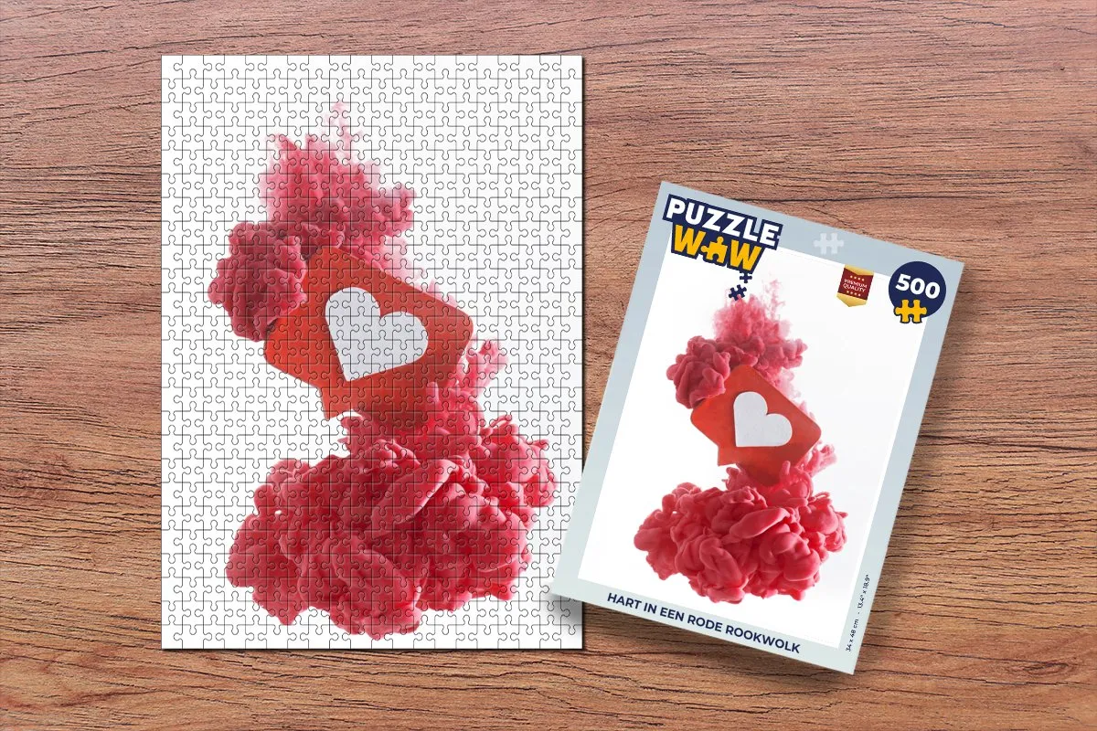 PuzzleWow Hart Puzzel 500 Stuks