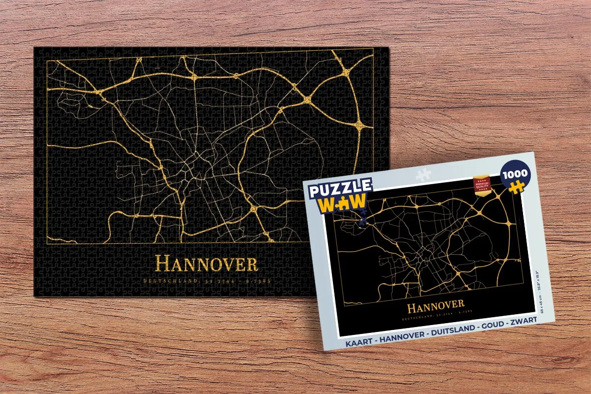PuzzleWow Hannover Legpuzzel 1000 Stuks - Multicolor