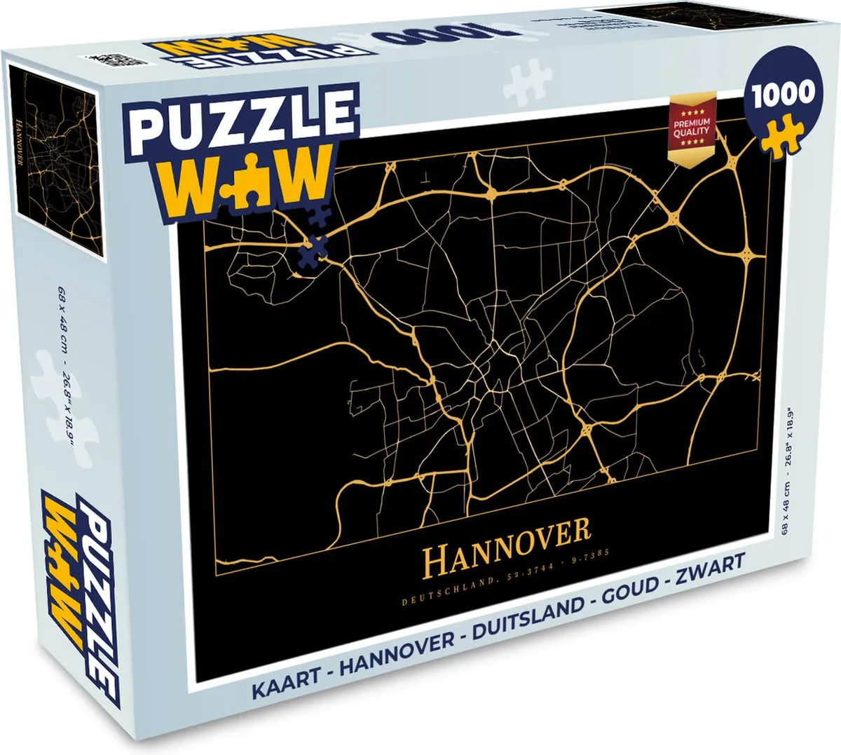 PuzzleWow Hannover Legpuzzel 1000 Stuks - Multicolor