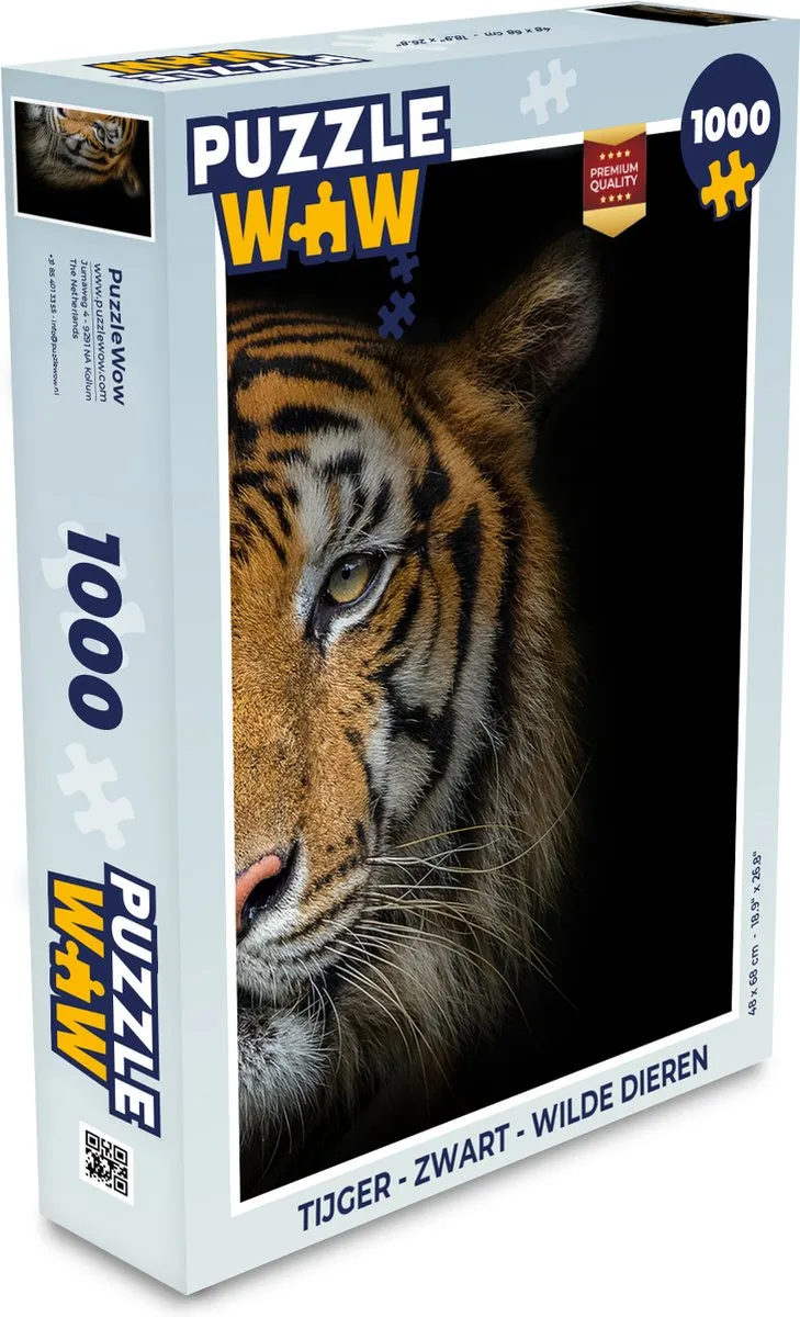 PuzzleWow Tijger Legpuzzel 1000 Stuks