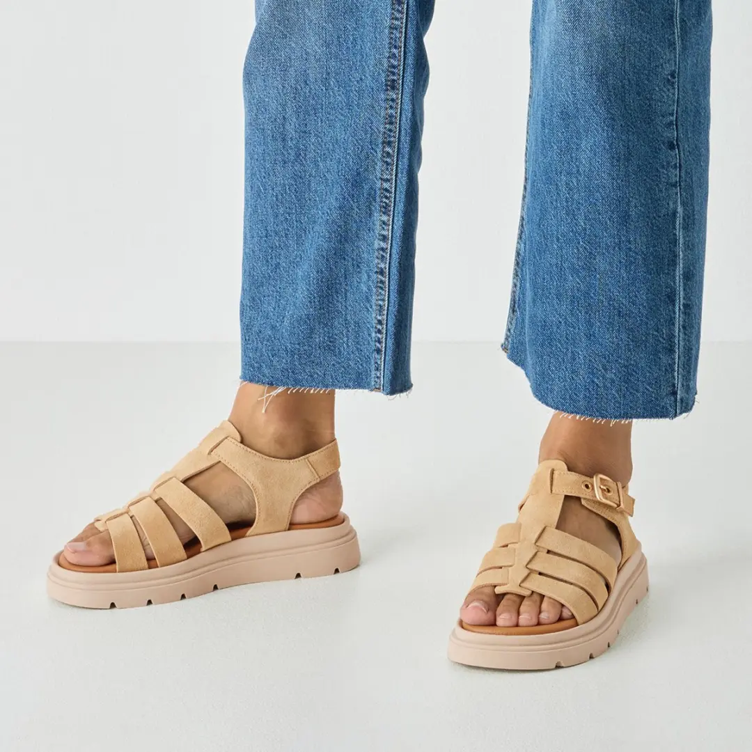 Tamaris Dames Sandalen 37 - Natuur