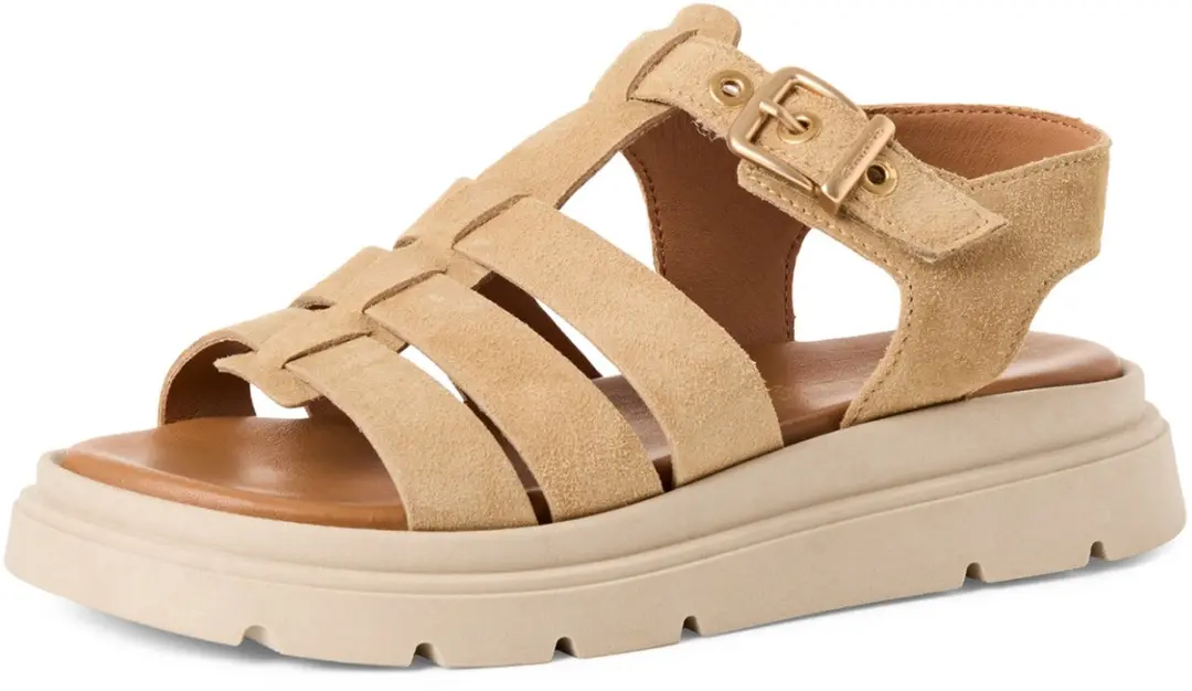 Tamaris Dames Sandalen 37 - Natuur