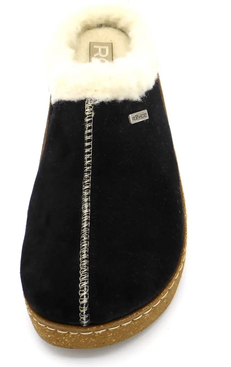 Rohde Dames Pantoffel 6125 - Maat 42 - Zwart