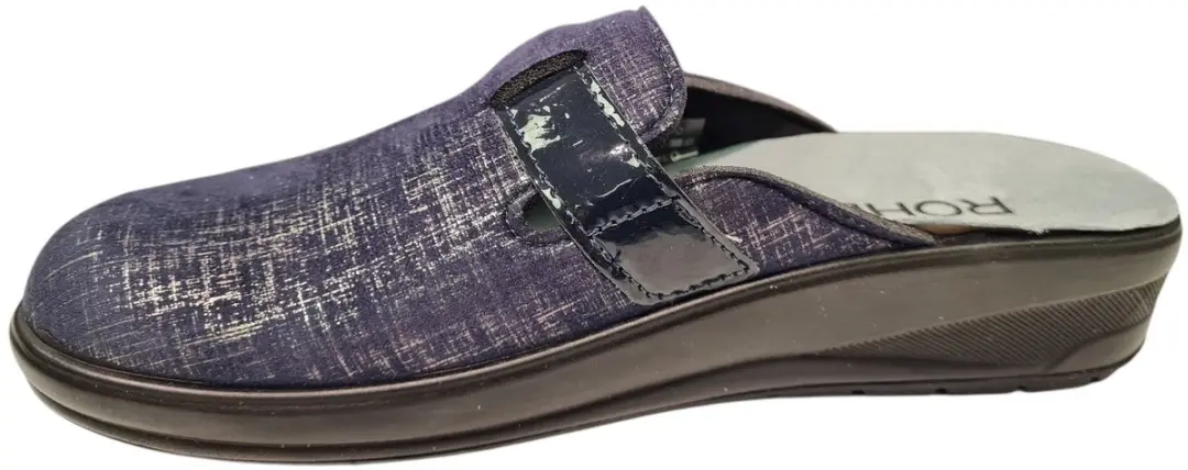 Rohde 6165 Dames Sloffen - Blauw