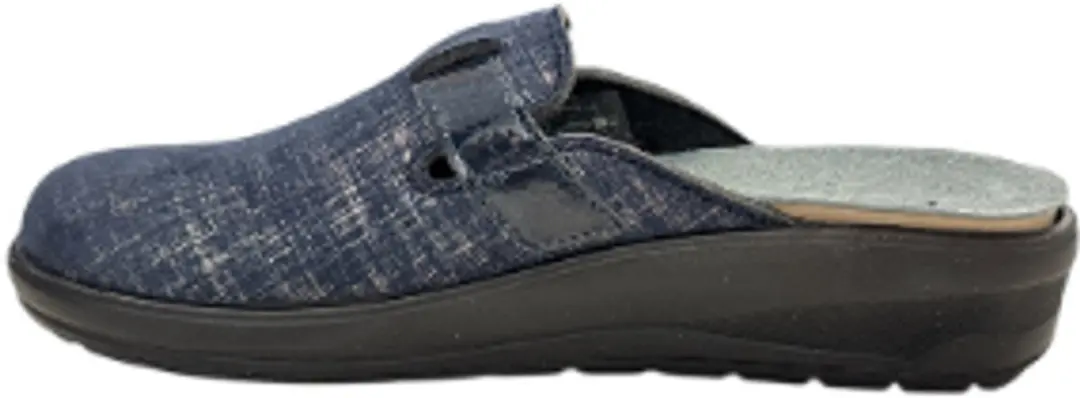 Rohde 6165 Dames Sloffen - Blauw