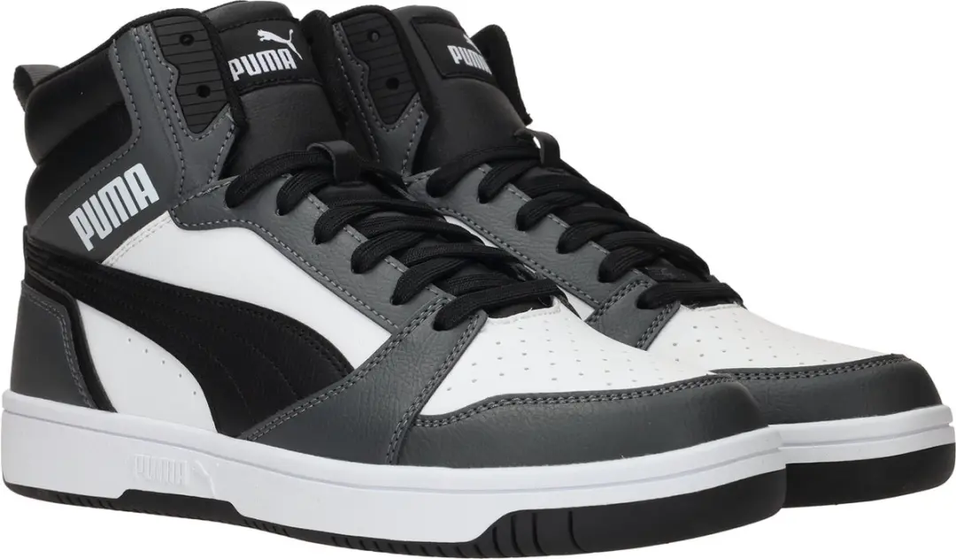 PUMA Rebound v6 Sneakers - 46 - Wit/Zwart/Grijs - afbeelding 4 van 6