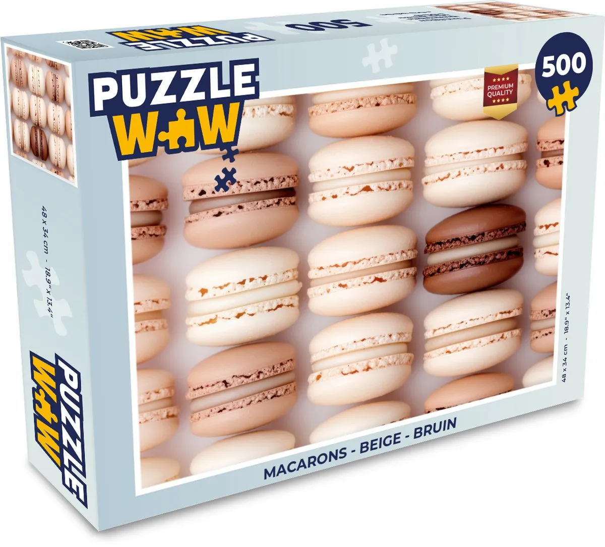 PuzzleWow Macarons Legpuzzel 500 Stuks