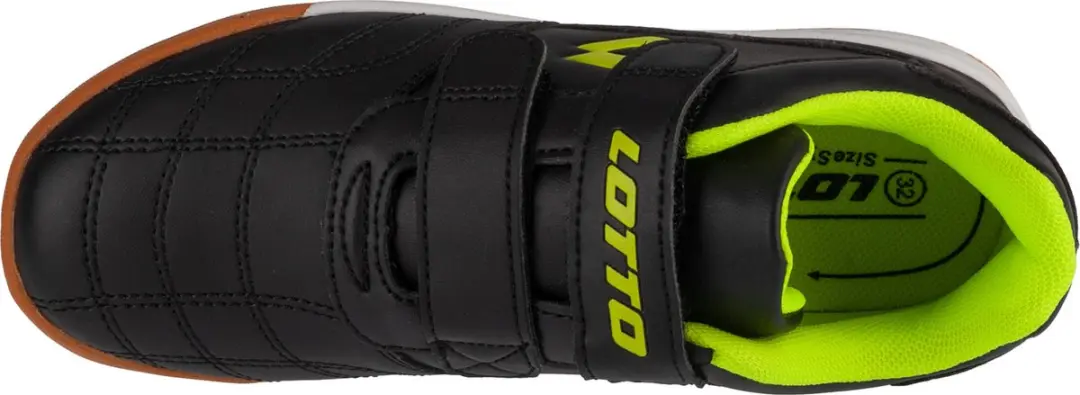 Lotto Pacer K Lage Kindersneaker 2600110K - 35 - Zwart/Geel