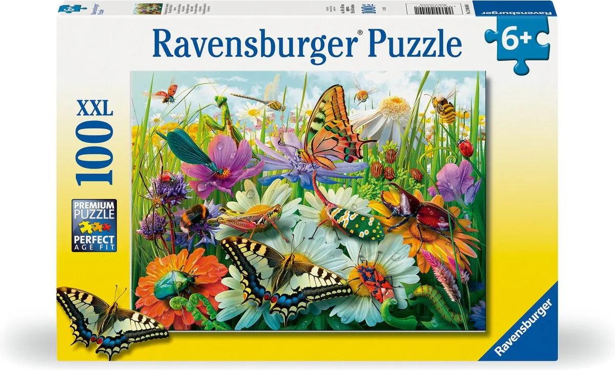 Ravensburger Wonderful World of Insects Legpuzzel 100 XXL-Stukjes - 100 Stuks - afbeelding 6 van 6