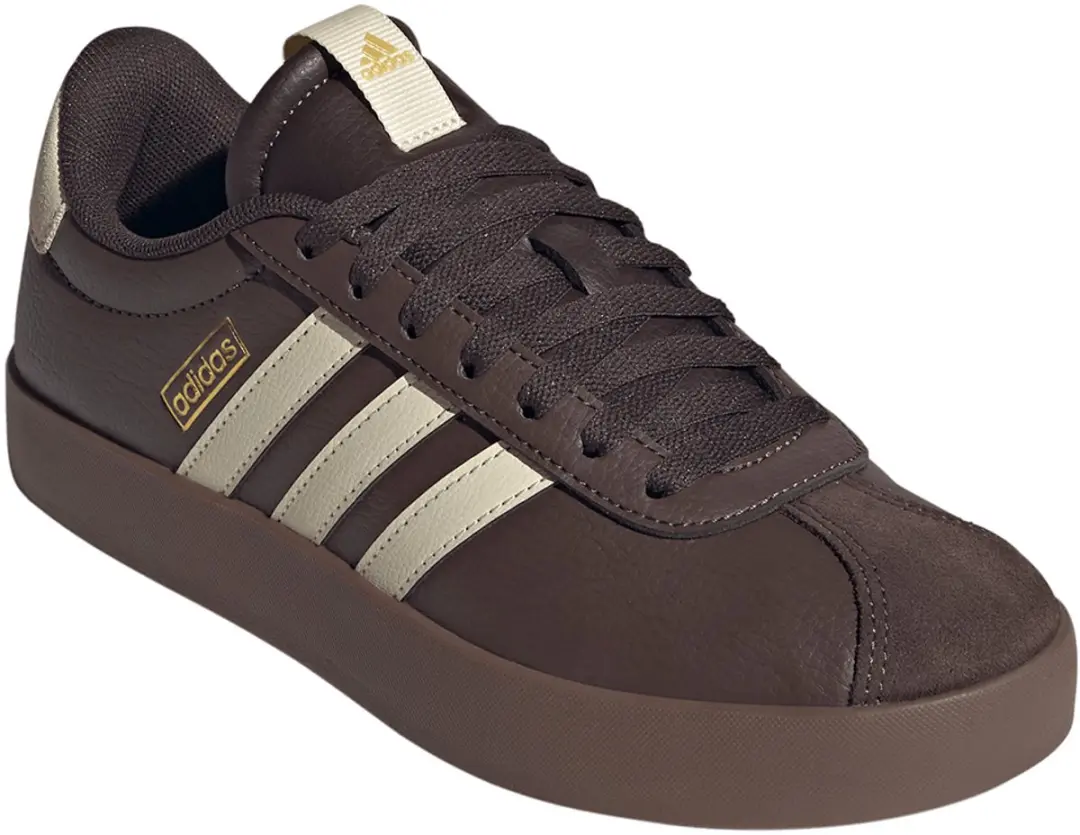 Adidas VL COURT 3.0 damessneakers leren veterschoenen KI4574 Brown/Vanilla