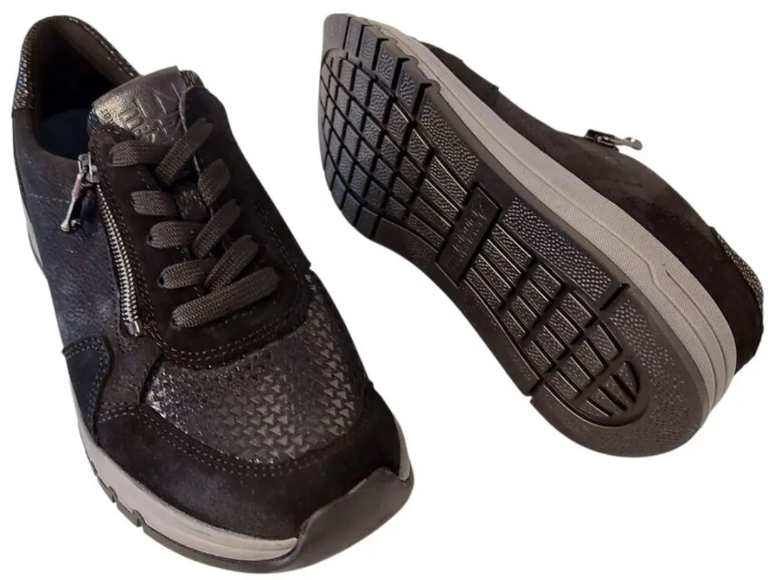 Wäldlaufer Bungeez Sneaker 957H02 - Zwart