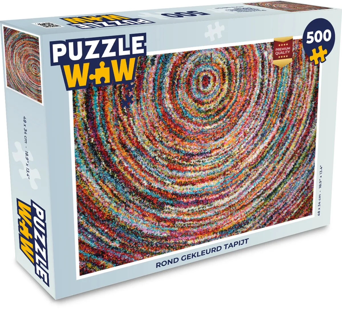 PuzzleWow Puzzel Cirkel 500 Stuks - Multicolor
