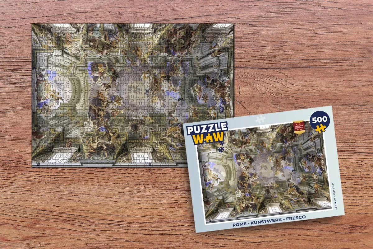PuzzleWow Rome Fresco Legpuzzel 500 Stuks - Multicolor