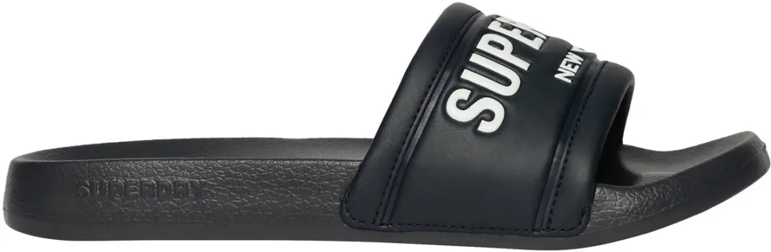 Superdry City Luxe Pool Sliders Dames - Ebony - afbeelding 4 van 6