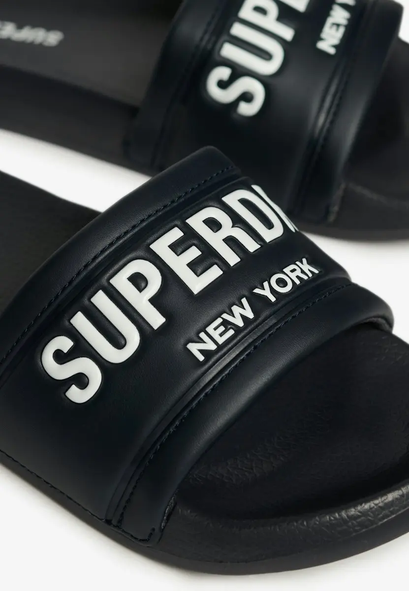 Superdry City Luxe Pool Sliders Dames - Ebony - afbeelding 3 van 6