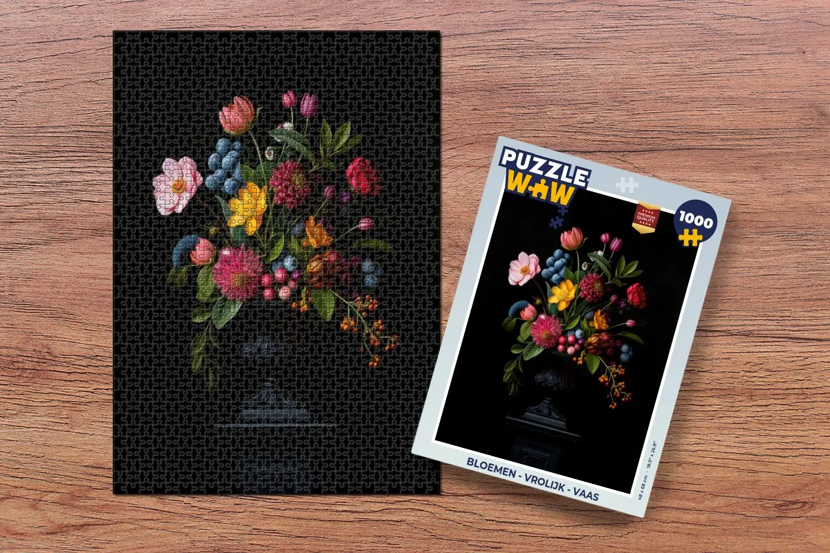 PuzzleWow Bloemen Legpuzzel 1000 Stuks - Boeket