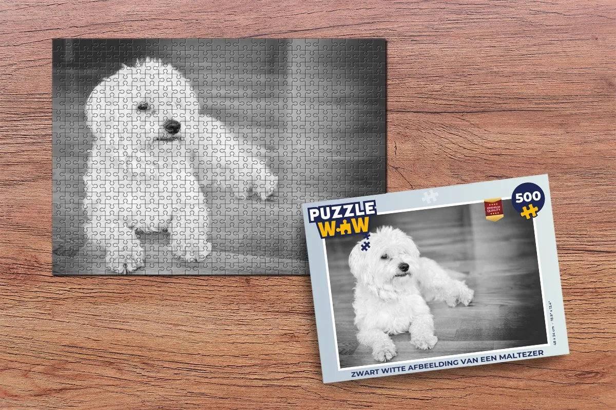 PuzzleWow Legpuzzel Maltezer 500 Stuks - Multicolor