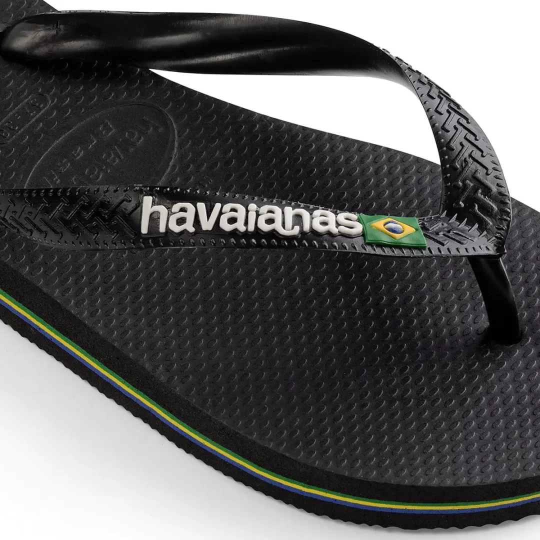 Havaianas Brasil Logo Teenslipper - Zwart - afbeelding 3 van 6