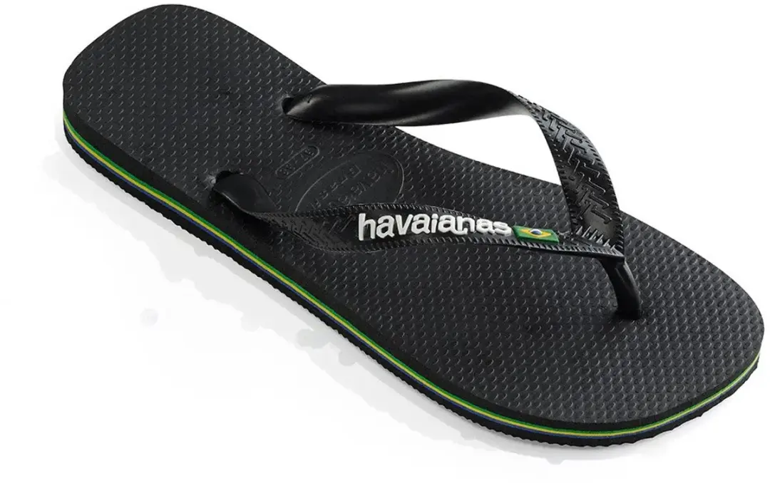 Havaianas Brasil Logo Teenslipper - Zwart - afbeelding 2 van 6