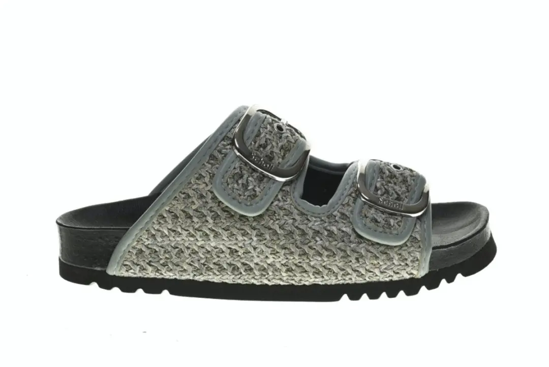 Slipper Raffia Sage Tweeband Scholl Noelle maat 41