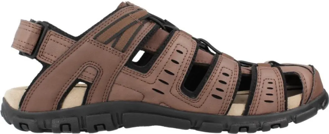 Geox Strada Heren Sandalen - Donkerbruin Maat 47