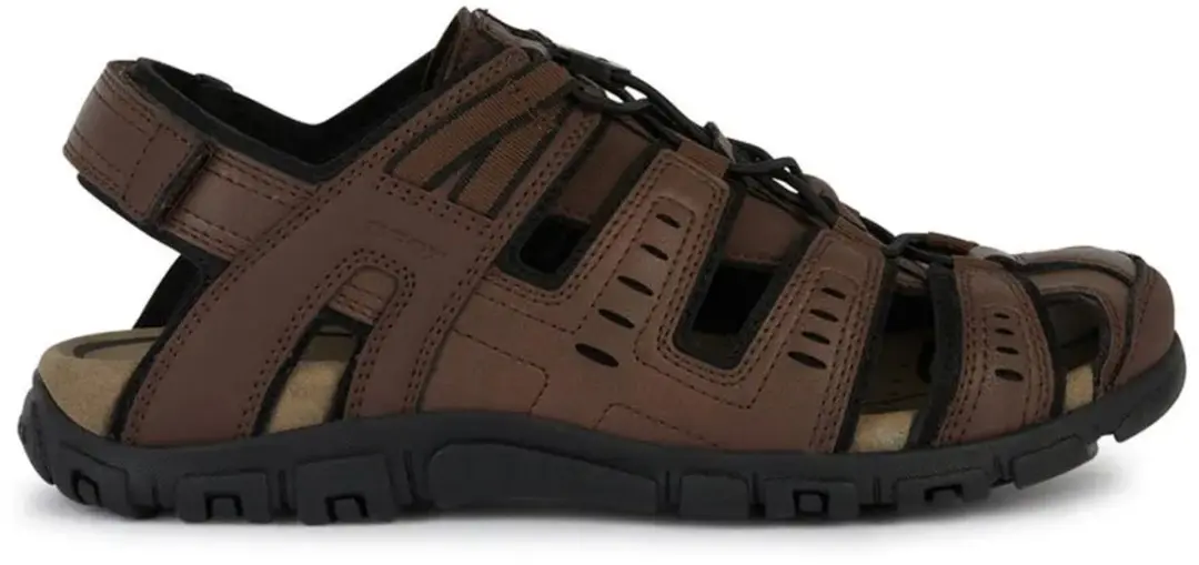 Geox Strada Heren Sandalen - Donkerbruin Maat 47
