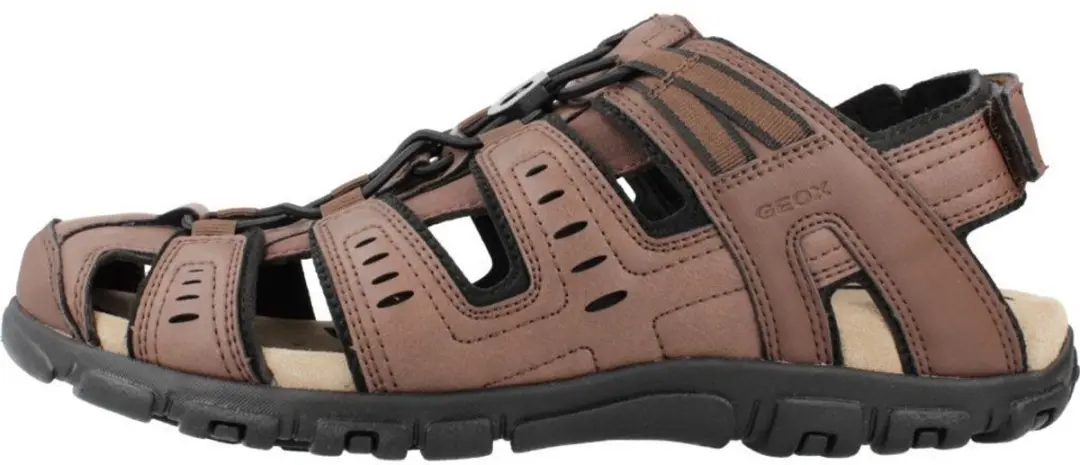 Geox Strada Heren Sandalen - Donkerbruin Maat 47