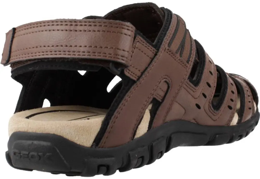 Geox Strada Heren Sandalen - Donkerbruin Maat 47