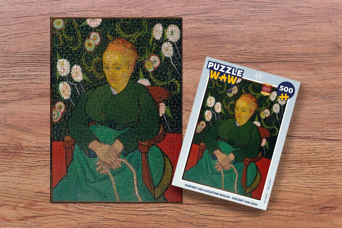PuzzleWow Vincent van Gogh Portret Augustine Roulin Legpuzzel 500 Stuks - Multicolor