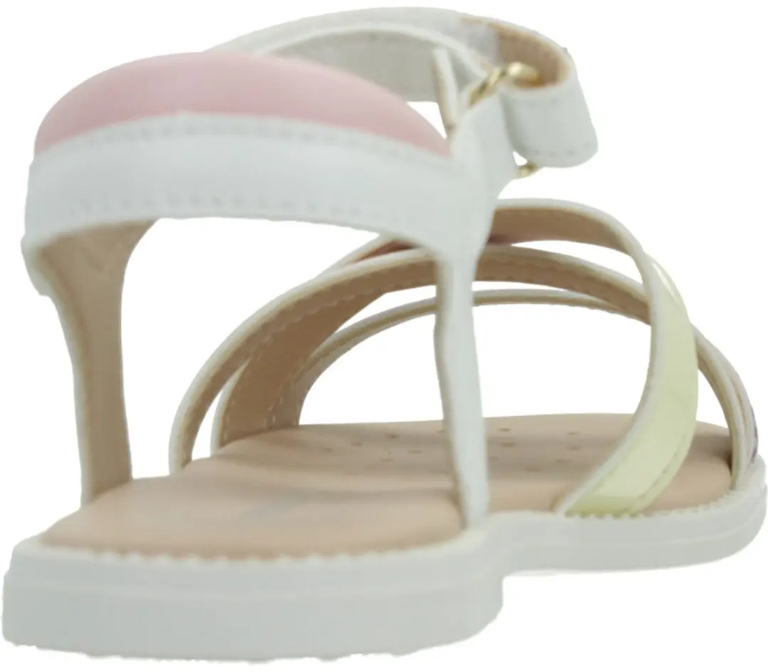 Geox Karly Meisjes Sandalen J5235D - Maat 35 - Wit/Lila