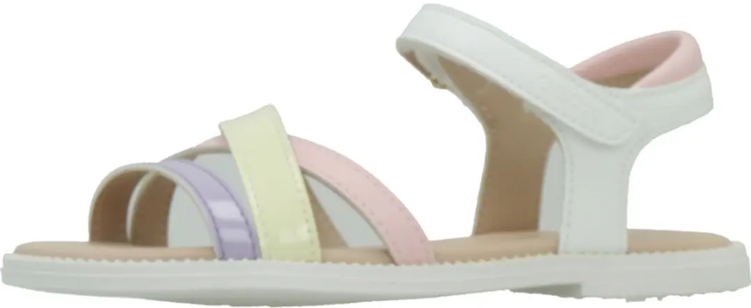 Geox Karly Meisjes Sandalen J5235D - Maat 35 - Wit/Lila