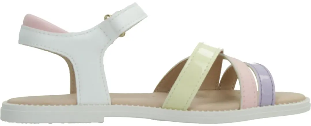 Geox Karly Meisjes Sandalen J5235D - Maat 35 - Wit/Lila