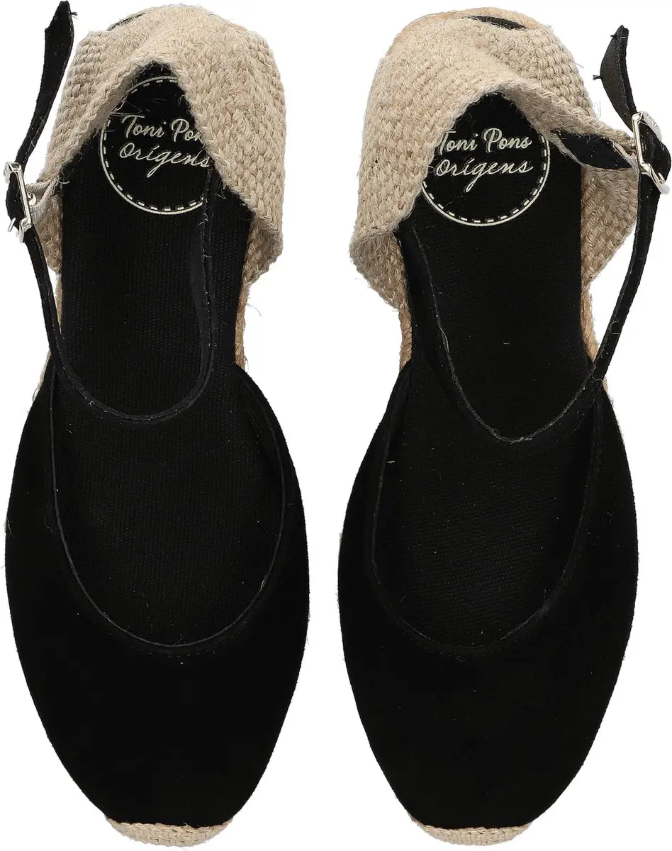 Toni Pons Lloret-5 Dames Espadrilles - Zwart - afbeelding 6 van 6