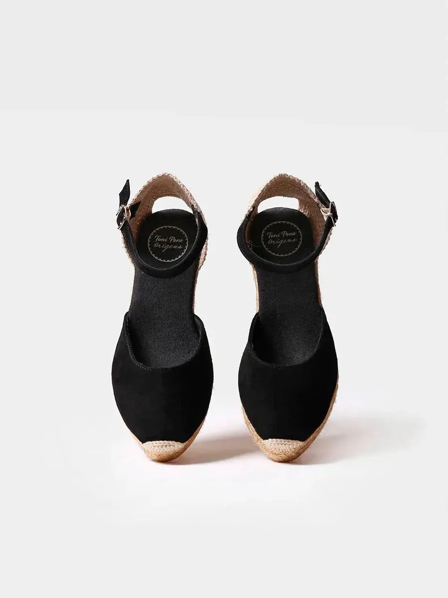 Toni Pons Lloret-5 Dames Espadrilles - Zwart - afbeelding 3 van 6
