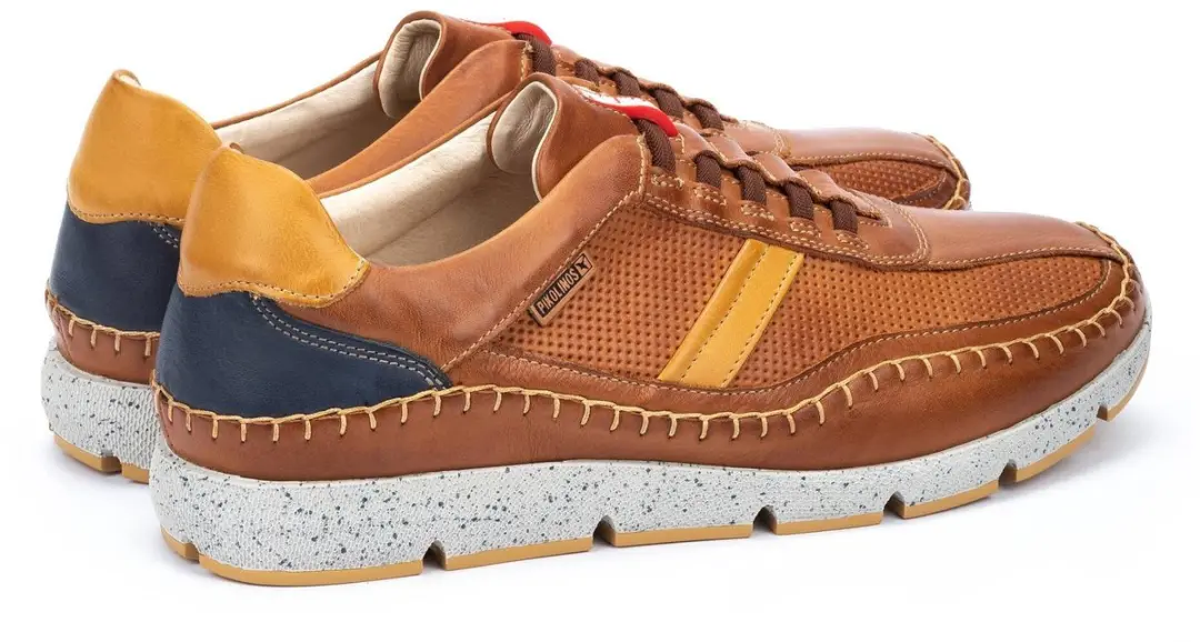 Pikolinos Fuencarral Lage Sneakers M4U-6046C1 - Cognac - Maat 47