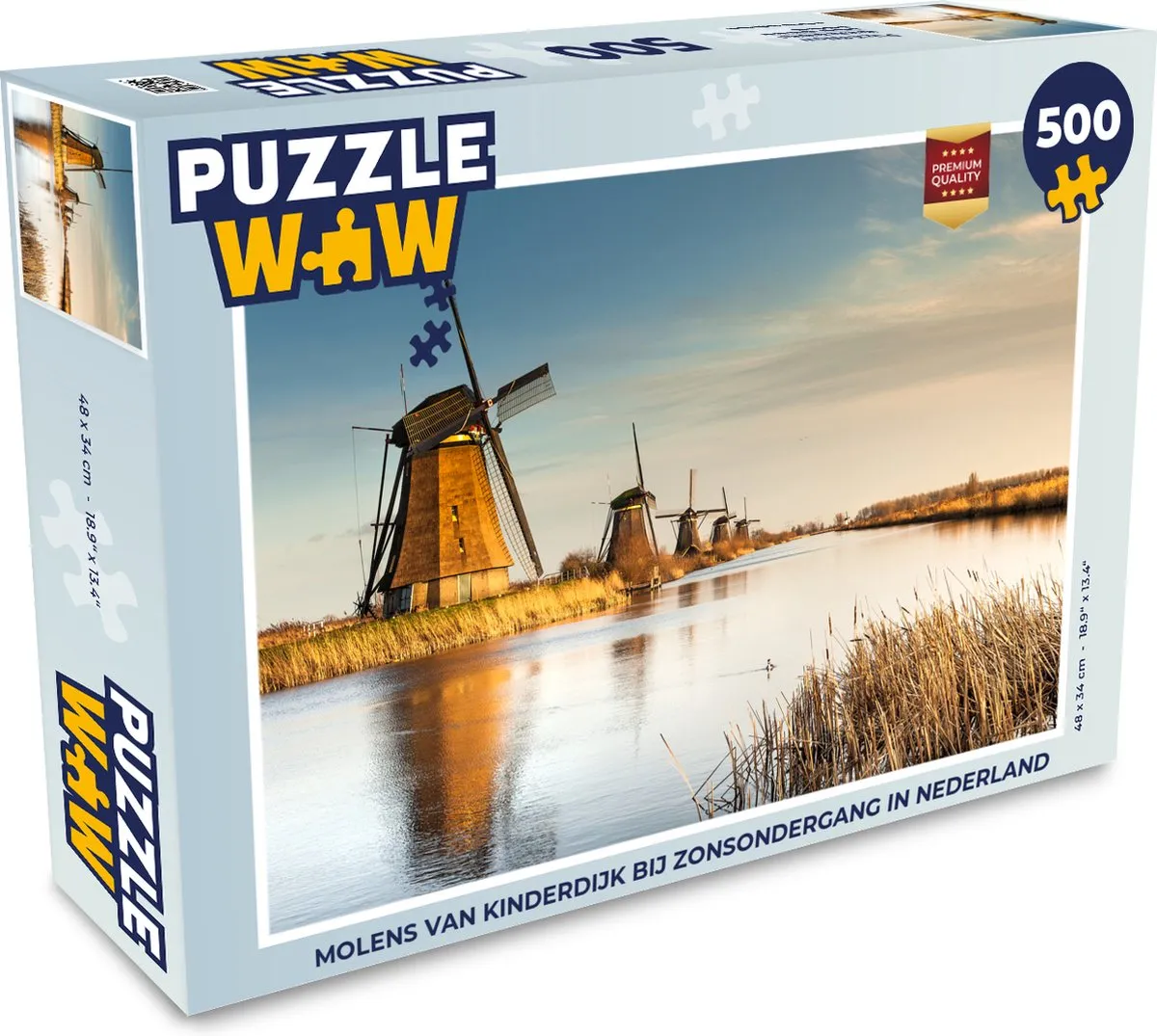 PuzzleWow Holland Landschap Legpuzzel 500 Stuks