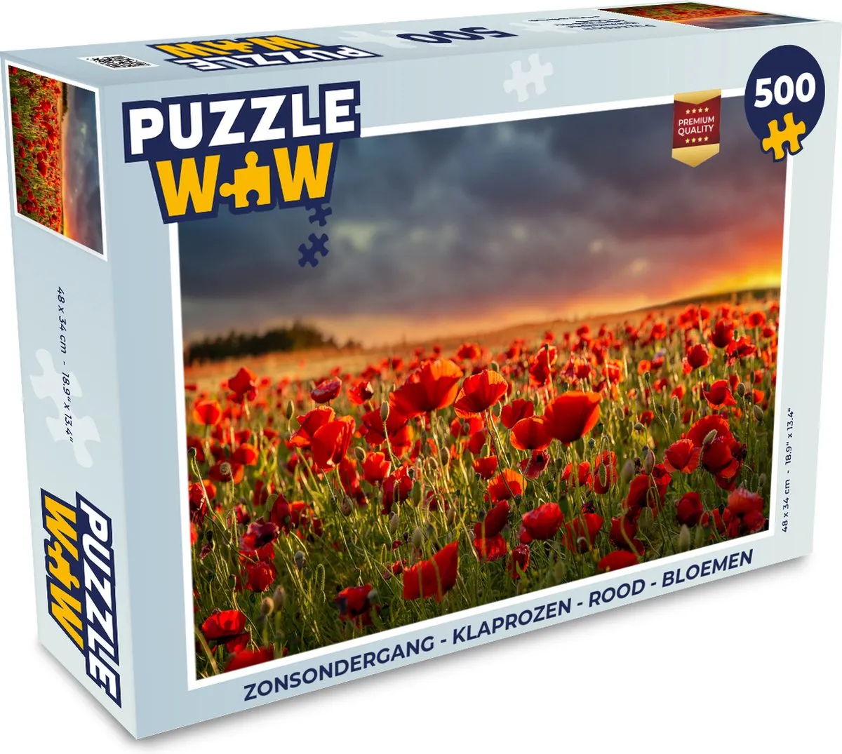 PuzzleWow Zonsondergang Legpuzzel 500 Stuks - Multicolor