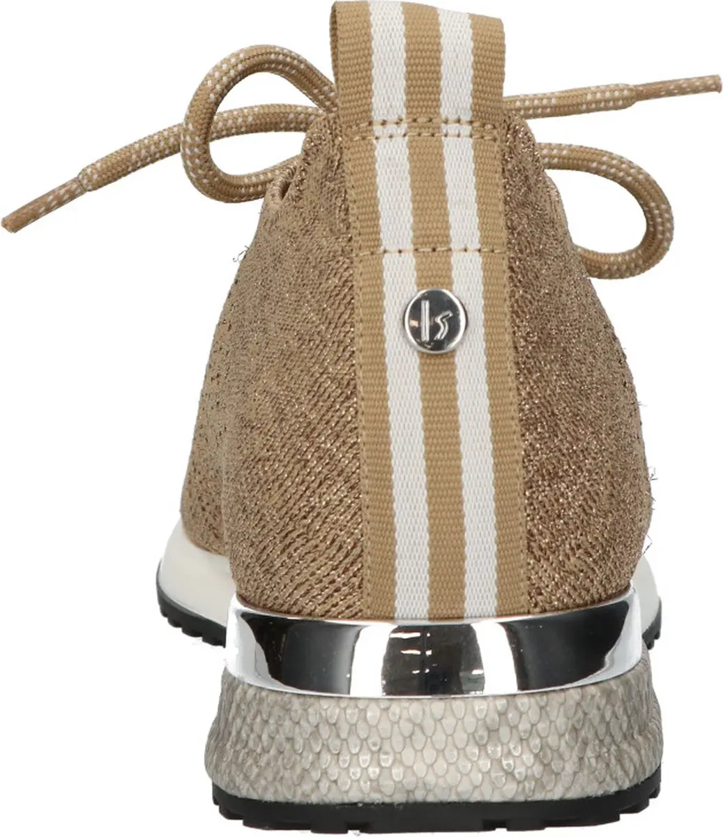La Strada Sneaker Goud Knitted