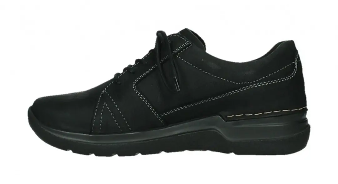 Wolky Dames Veterschoenen 06609 Feltwell - Zwart