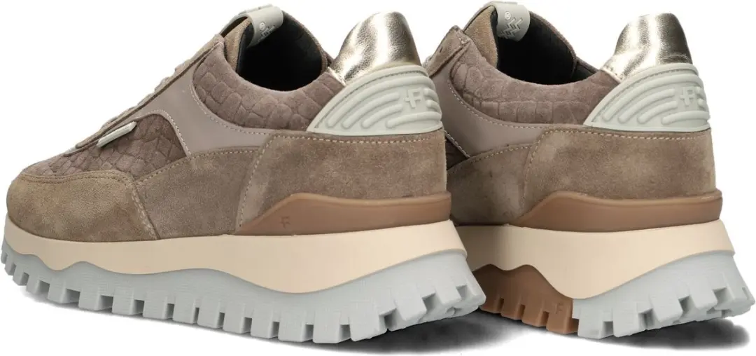 Floris van Bommel Dames Sneakers Grommi 01.00 - Taupe - Maat 37 - afbeelding 6 van 6