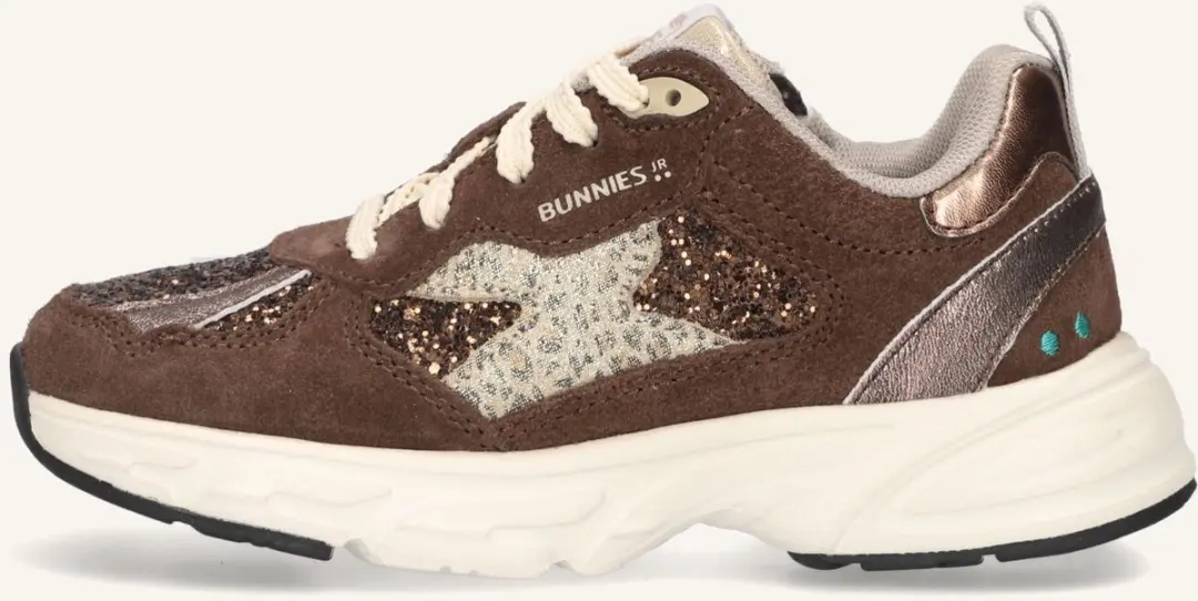BunniesJR Daan Dash Sneakers - Meisjes 32 - Bruin
