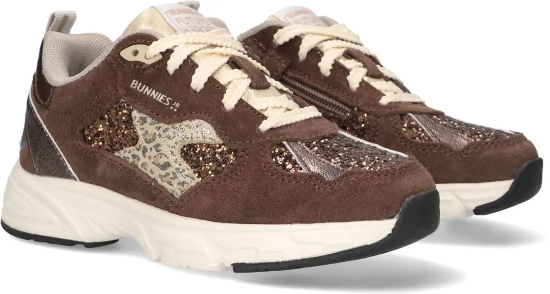 BunniesJR Daan Dash Sneakers - Meisjes 32 - Bruin