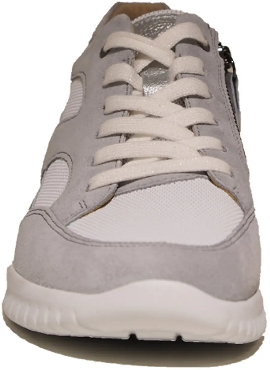 Hartjes Wave Sneakers Dames - Leer Grijs 38