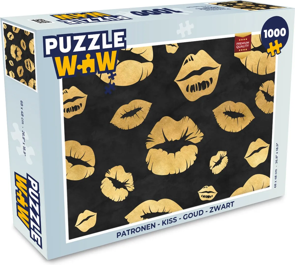 PuzzleWow Kiss Legpuzzel 1000 Stuks - Multicolor