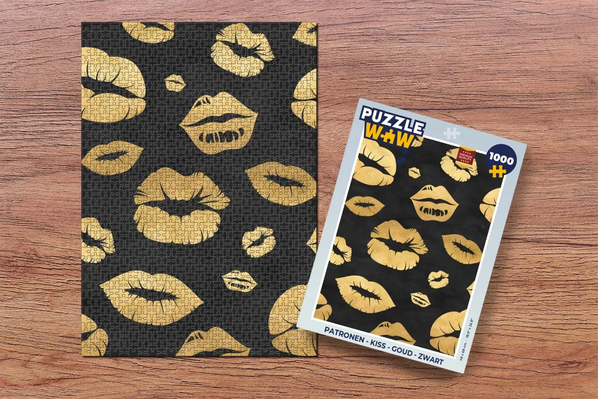 PuzzleWow Kiss Legpuzzel 1000 Stuks - Multicolor